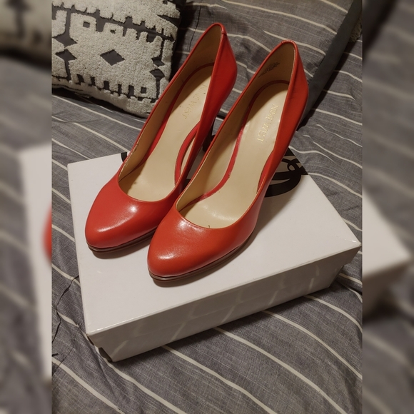 Nine West Shoes - WMNS Nine West Orange Coral Heels